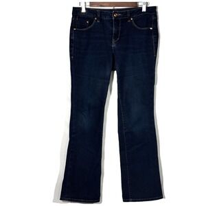 Jag Jeans Womens 10P Mid-Rise Bootcut Dark Wash Blue Stretch Western Glove 32x30